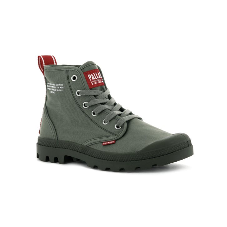 Dámské Boty Palladium Pampa Hi Dare Olivy Zelené | CZ IUS-27M